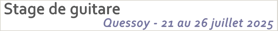 Stage de guitare - Quessoy